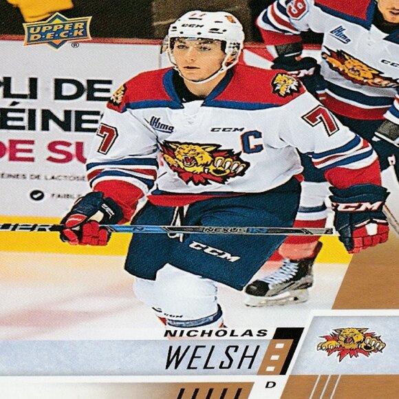 Nicholas Welch (Moncton) 2017/2018 CHL Hockey Series Card - Card Number 252 - Picture 1 of 2